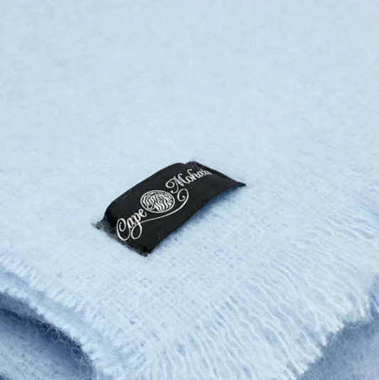 blue cape mohair blanket