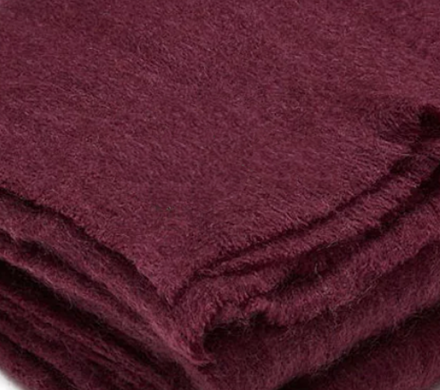 INGUBO Mohair Wool Blanket Throw 180 x 130cm - Winterberry Purple