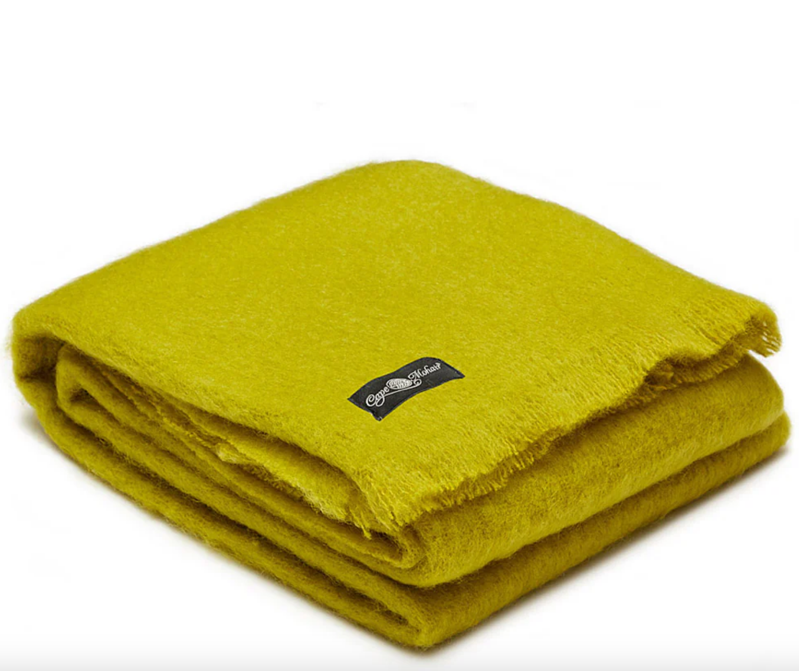 INGUBO Mohair Harvest Lime Mohair Wool Blanket Throw 180 x 130 cm