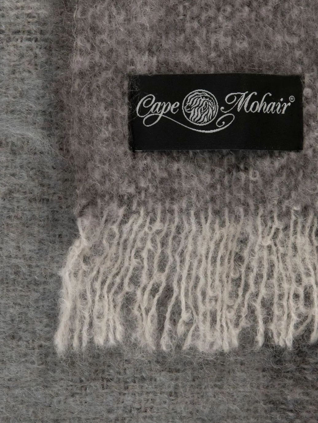 Cape Mohair Pebble Beach blanket label